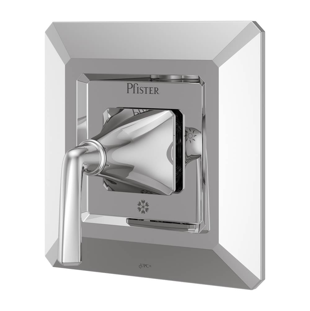 Pfister - Park Avenue 1-Handle Tub & Shower Valve Only Trim in Polished Chrome - Polished Chrome