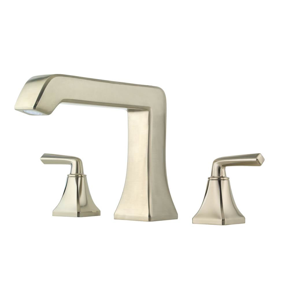 Pfister - Park Avenue 2-Handle Complete Roman Tub Trim in Brushed Nickel - Brushed Nickel