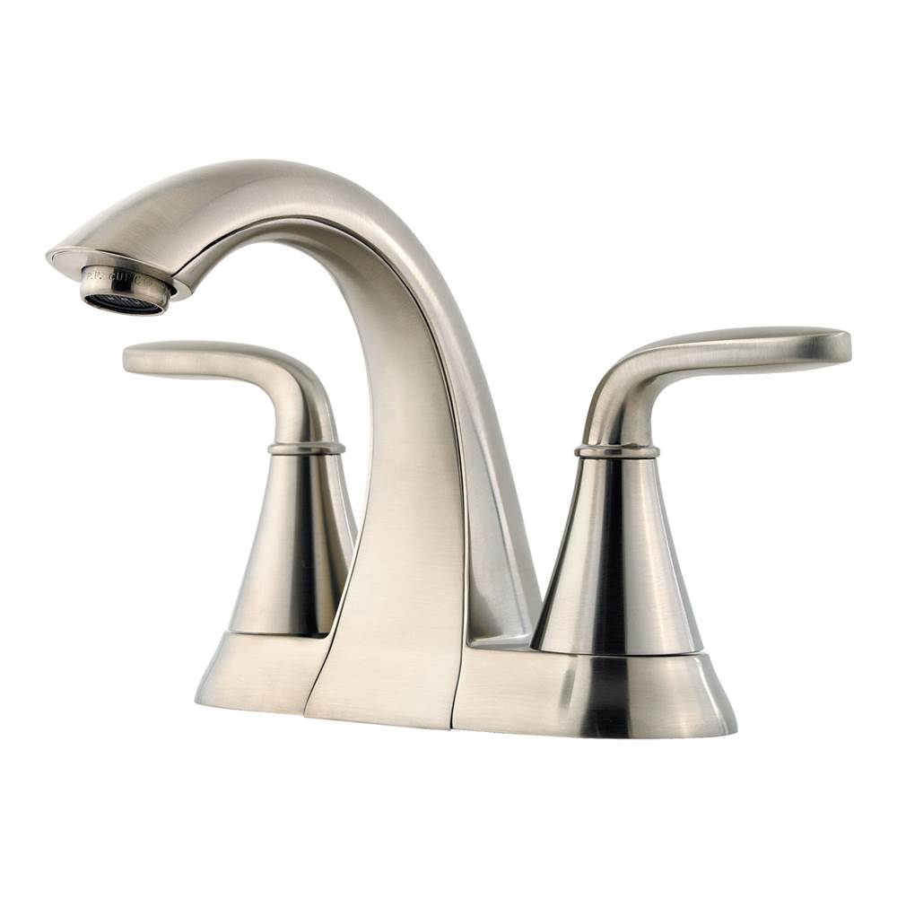 Pfister - Pasadena 2-Handle 4'' Centerset Bathroom Faucet in Brushed Nickel - Brushed Nickel