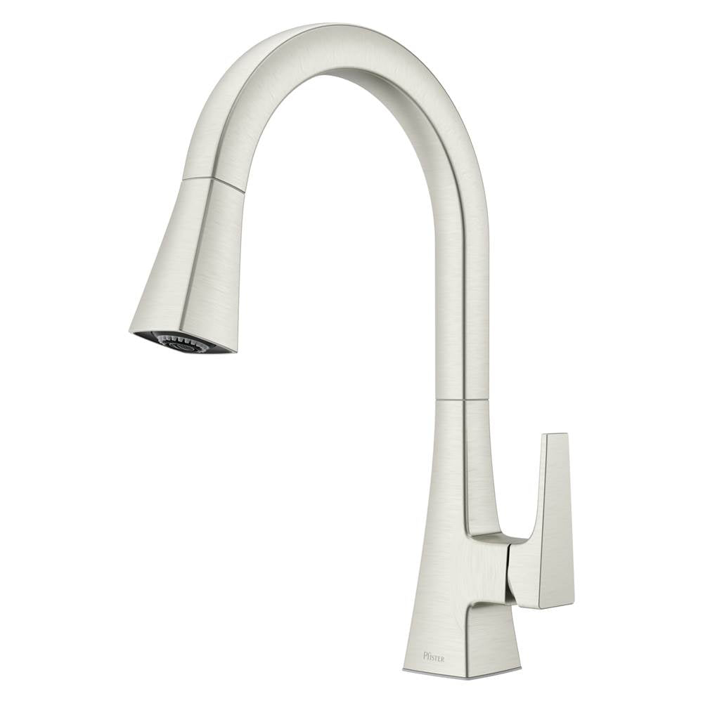 Pfister - Pfirst Modern 1-Handle Pull-Down Kitchen Faucet in Stainless Steel - Stainless Steel