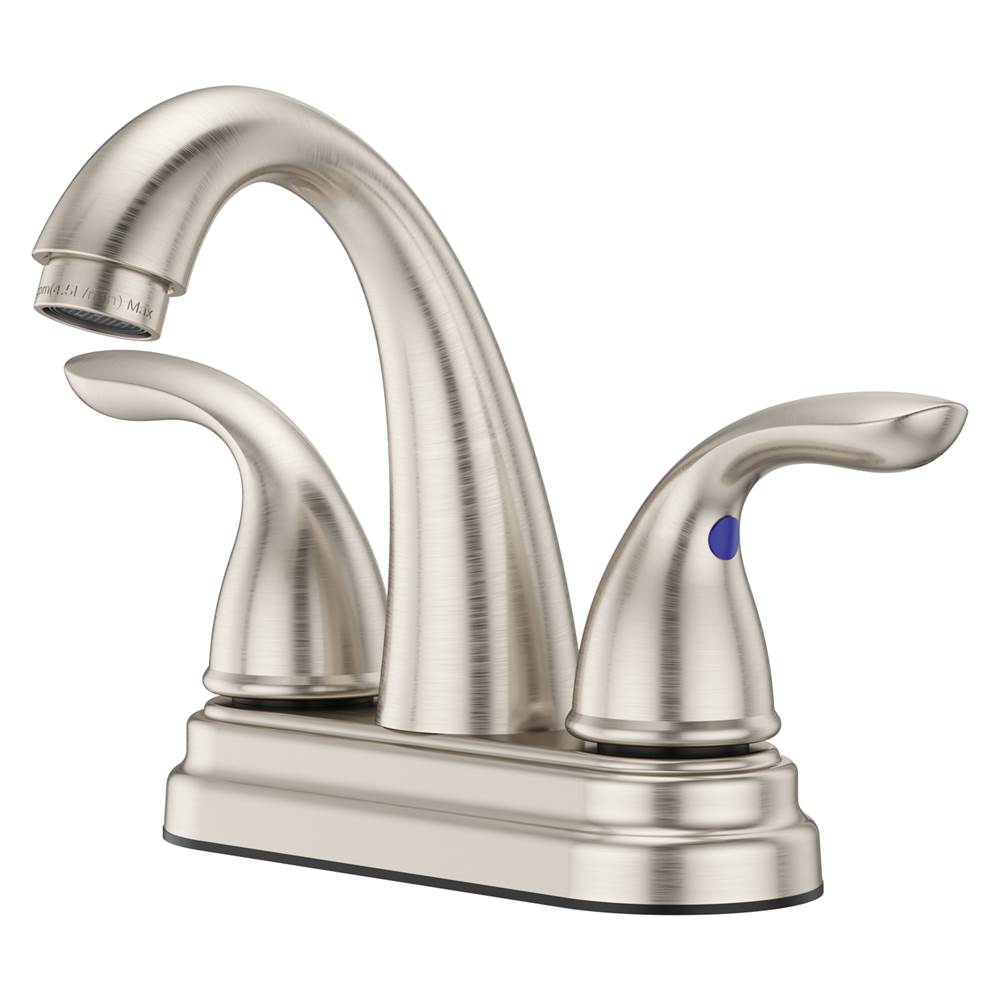 Pfister - Pfirst Series 2-Handle 4'' Centerset Bathroom Faucet in Brushed Nickel - Brushed Nickel