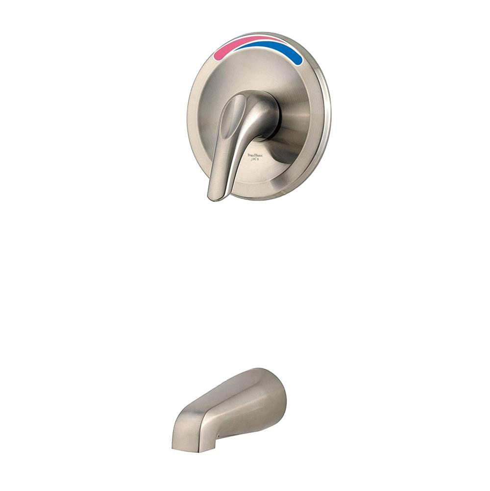Pfister - Pfirst Series 1-Handle Tub Trim in Brushed Nickel - Brushed Nickel