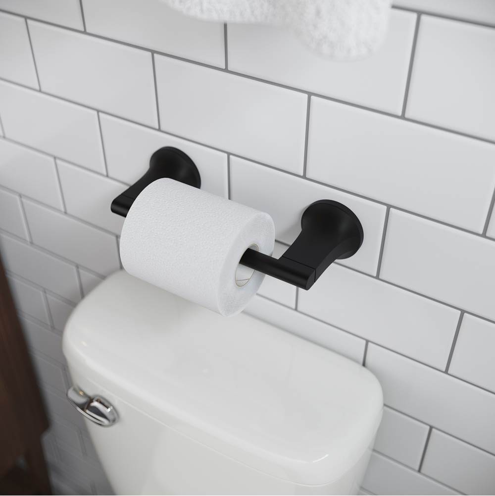 Pfiirst Modern Toilet Paper Holder in Matte Black