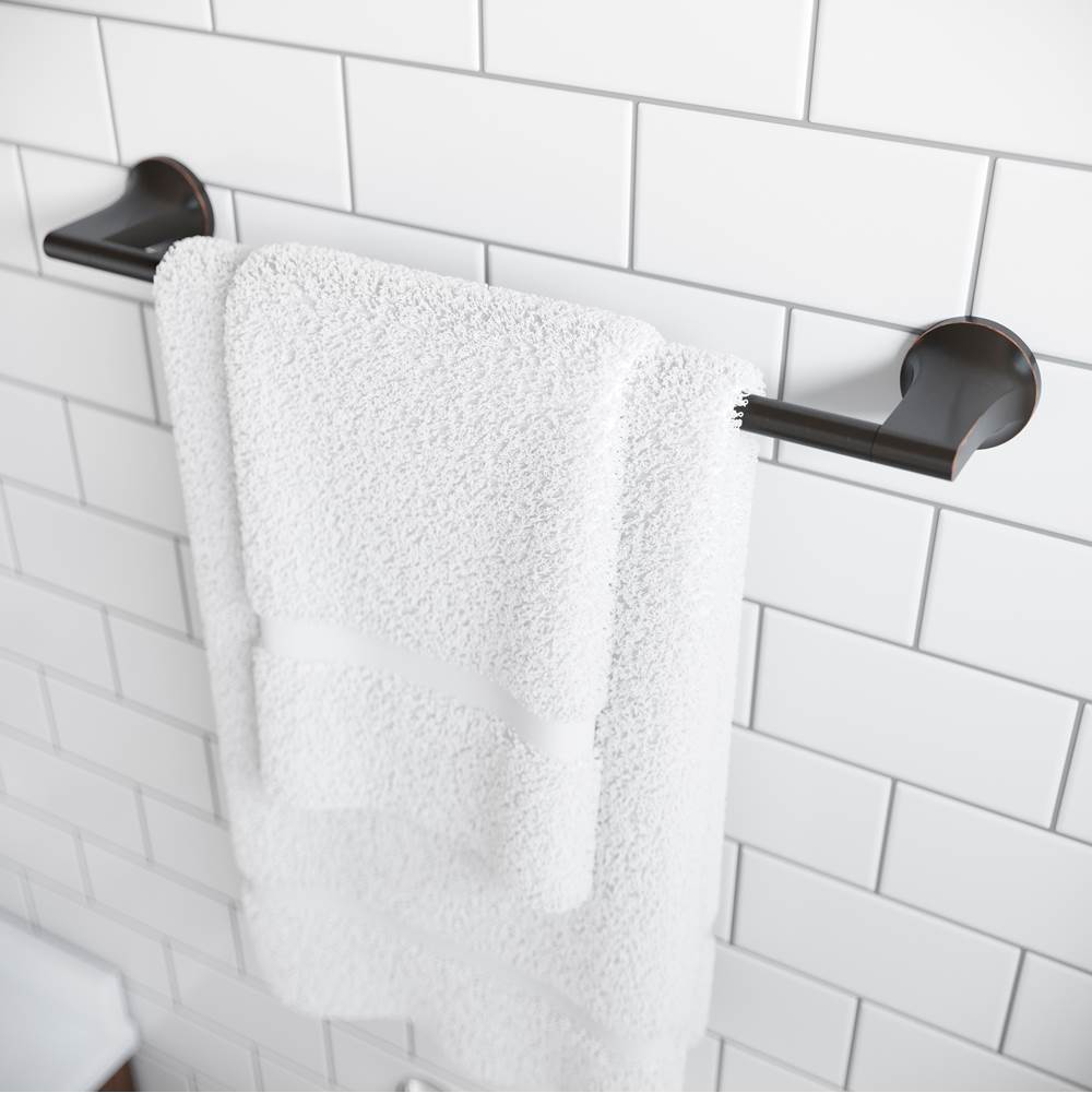 Pfirst Modern 18'' Towel Bar in Matte Black