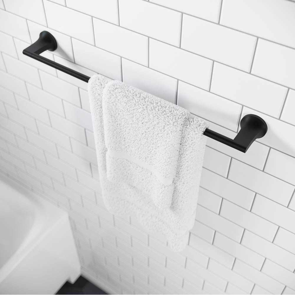 Pfirst Modern 24'' Towel Bar in Matte Black
