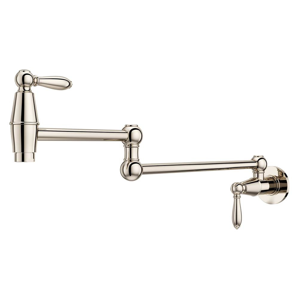 Pfister - Port Haven Pot Filler Faucet in Polished Nickel - Polished Nickel