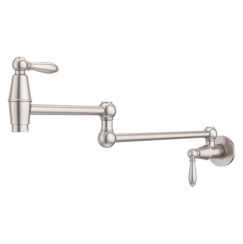 Pfister - Port Haven Pot Filler Faucet in Stainless Steel - Stainless Steel