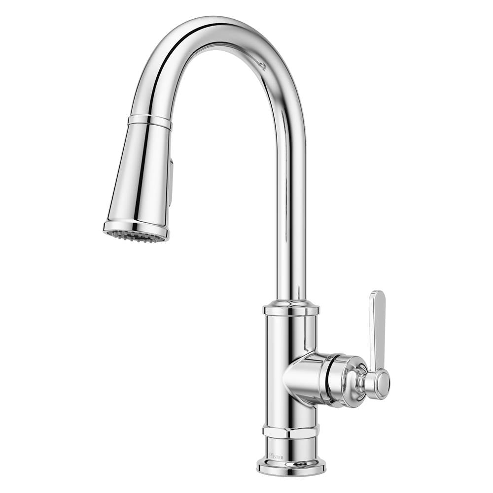Pfister - Port Haven 1-Handle Pull-Down Kitchen Faucet in Polished Chrome - Polished Chrome