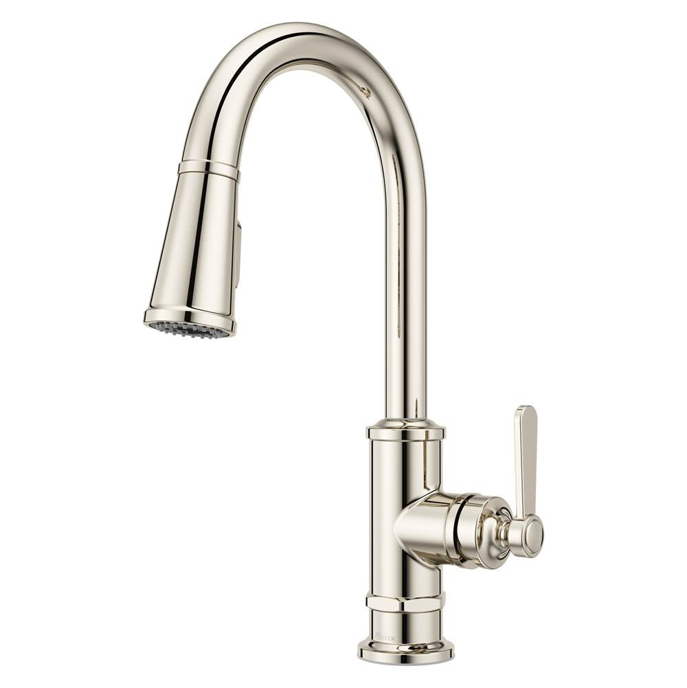 Pfister - Port Haven 1-Handle Pull-Down Kitchen Faucet in Polished Nickel - Polished Nickel