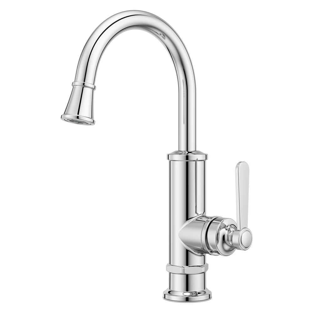 Pfister - Port Haven 1-Handle Bar/Prep Kitchen Faucet in Polished Chrome - Polished Chrome
