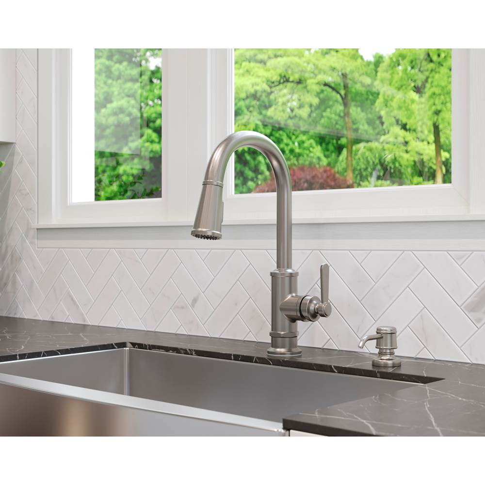 Port Haven Kitchen Soap Dispenser in Brushed Gold