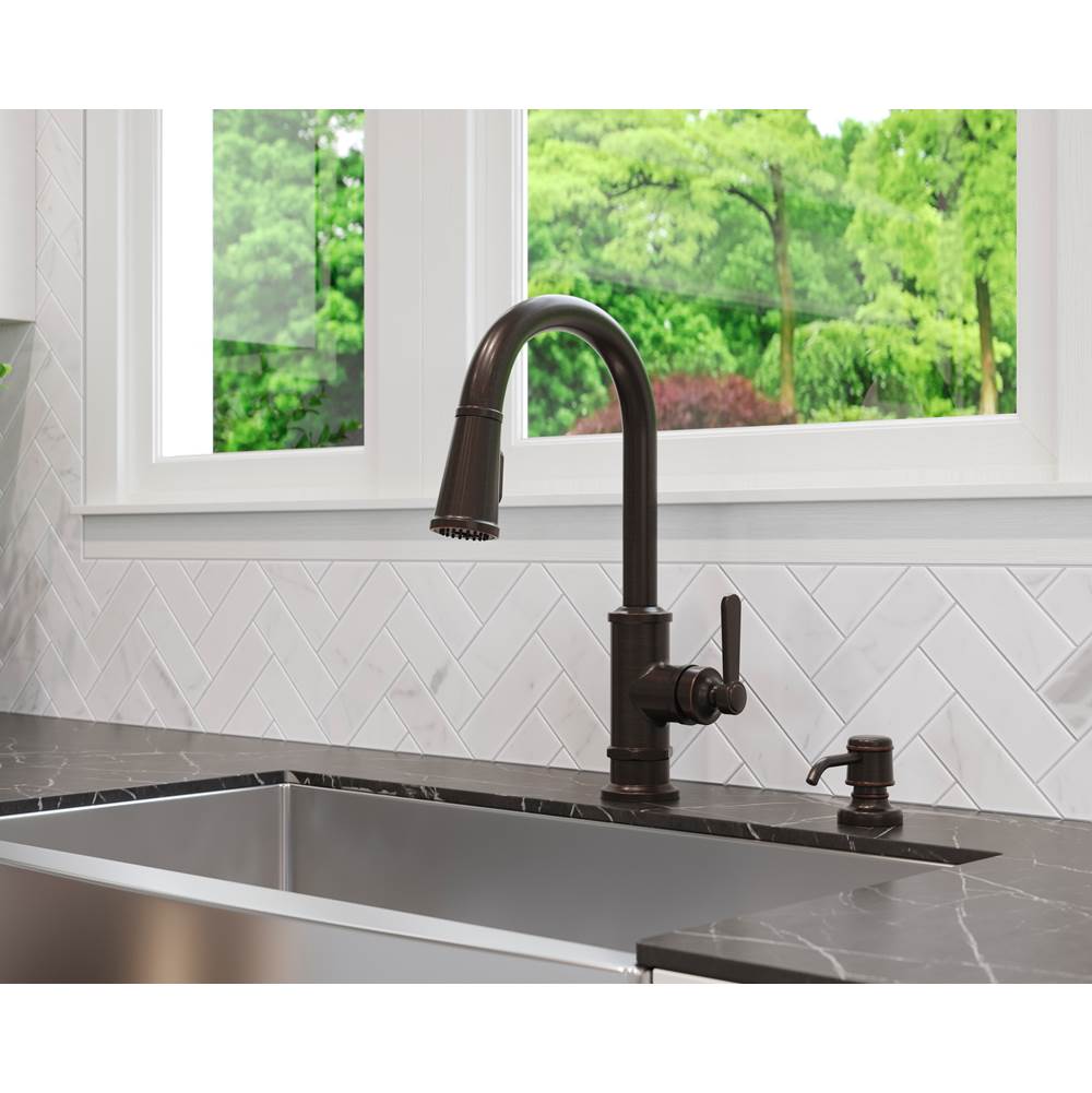 Port Haven Kitchen Soap Dispenser in Brushed Gold