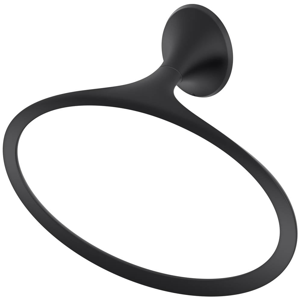 Pfister - Rhen Towel Ring in Matte Black - Matte Black