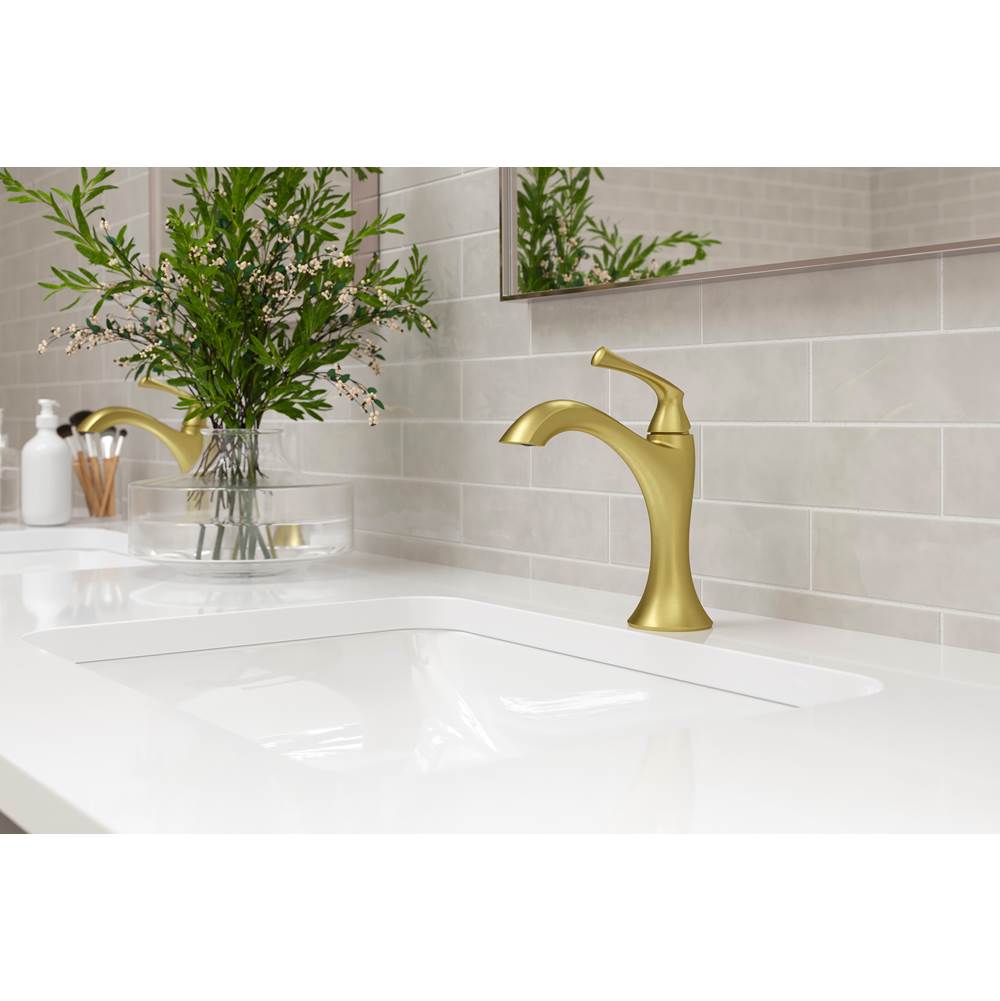 Rhen Single Control 4'' Centerset Lavatory Faucet in Matte Black