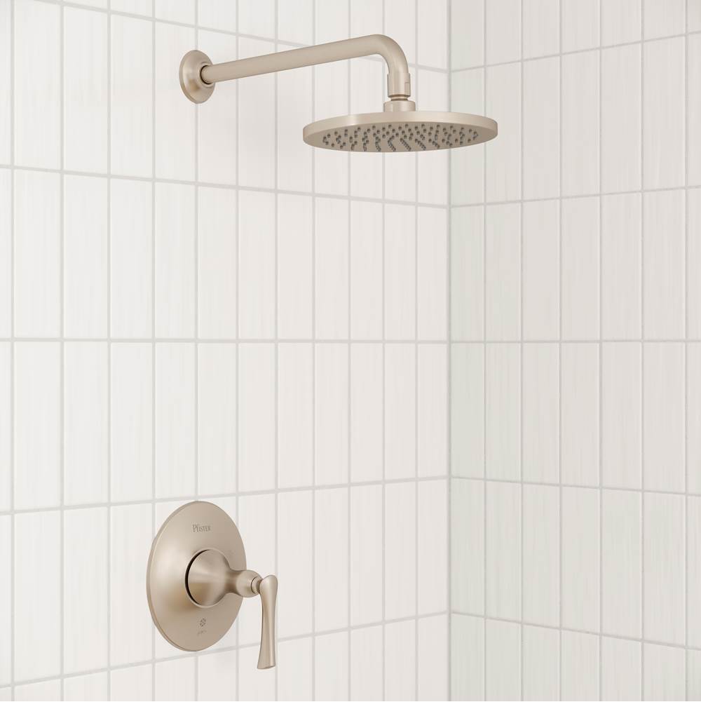 Rhen 1-Handle Shower Only Trim in Matte Black