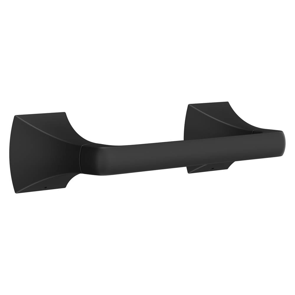 Soft Square Toilet Paper Holder in Matte Black