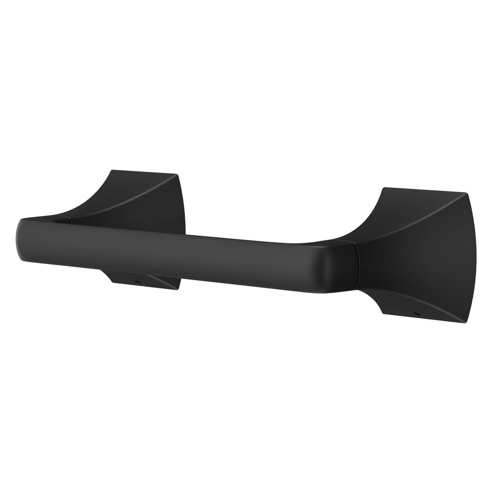 Soft Square Toilet Paper Holder in Matte Black