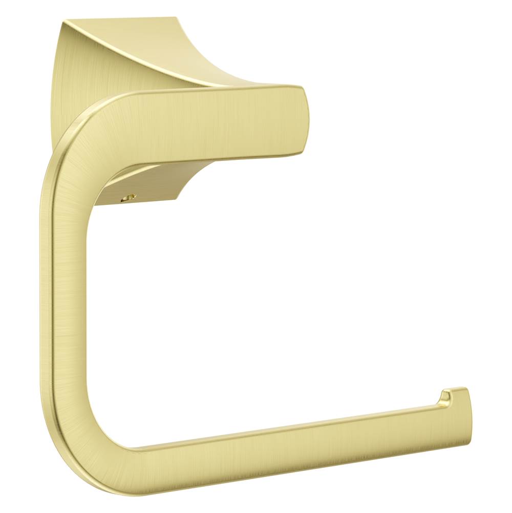 Pfister - Soft Square Towel Ring in Brushed Gold - Brushed Gold