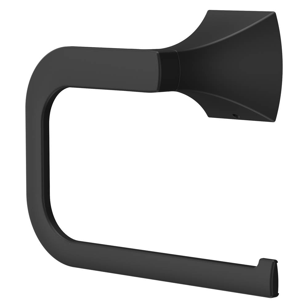 Soft Square Towel Ring in Matte Black