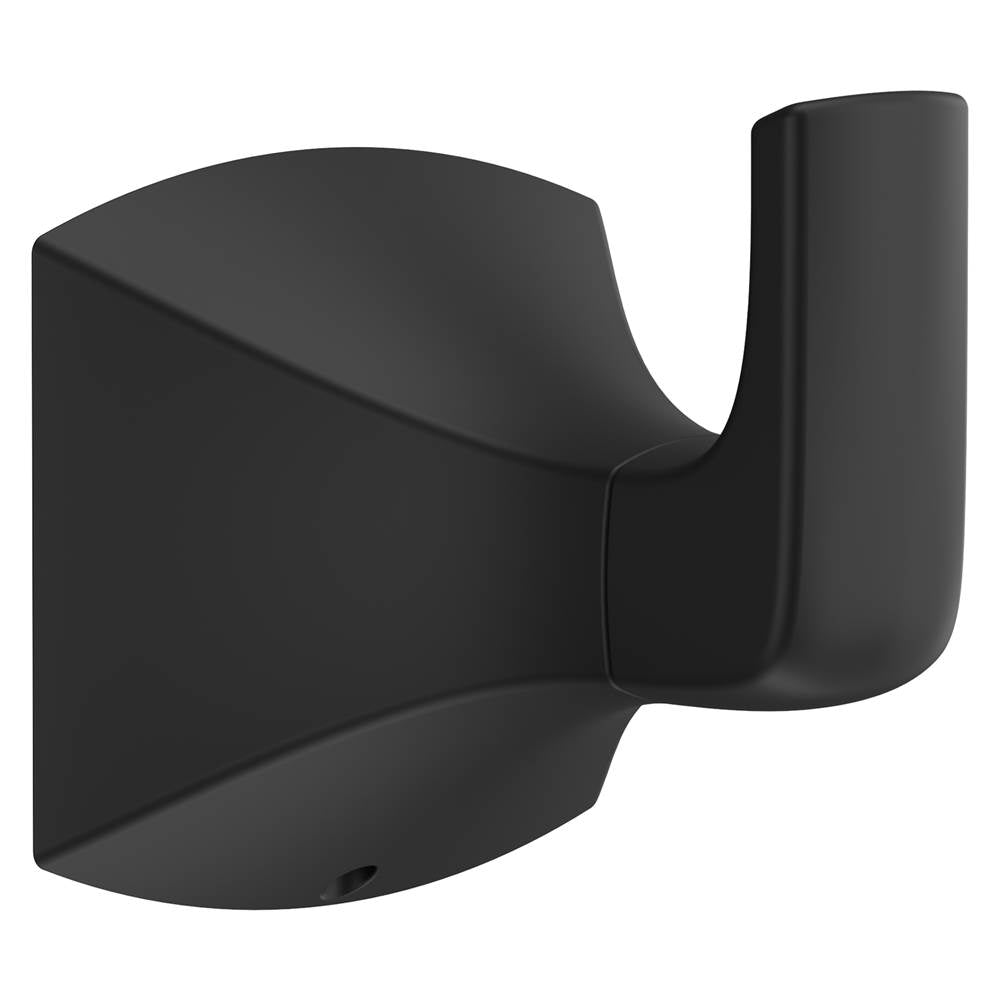 Soft Square Robe Hook In Matte Black