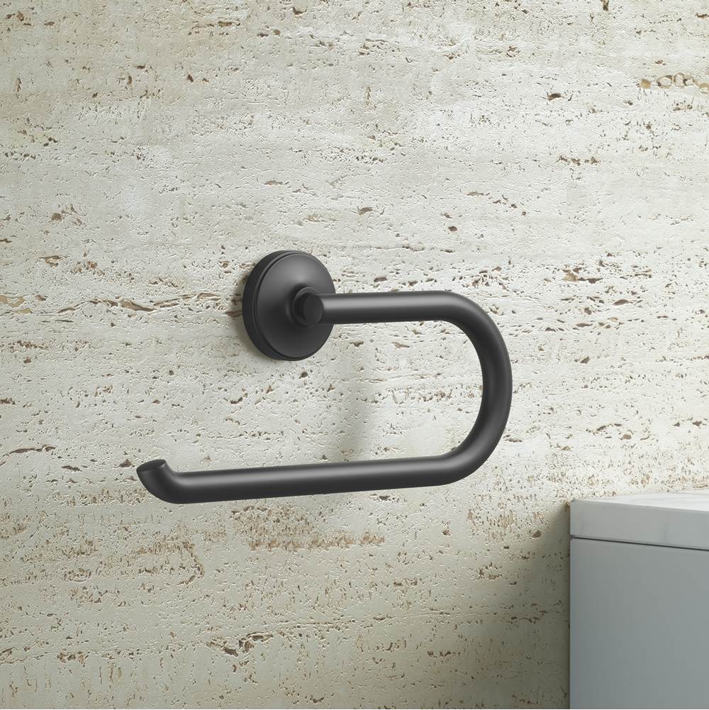Tenet Towel Ring in Matte Black