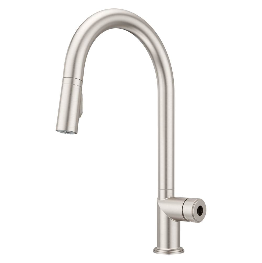 Tenet 1-Handle Pull-Down Kitchen Faucet in Brushed Gold