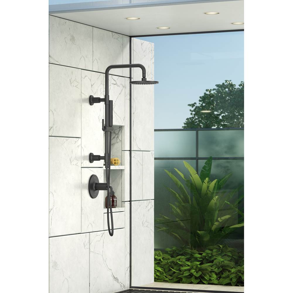 Tenet Shower Column in Matte Black