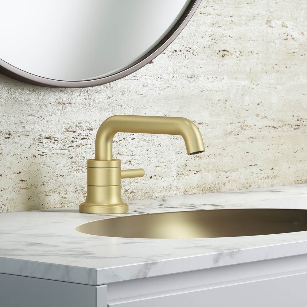 Tenet Single Control 4'' Centerset Bathroom Faucet in Brushed Gold
