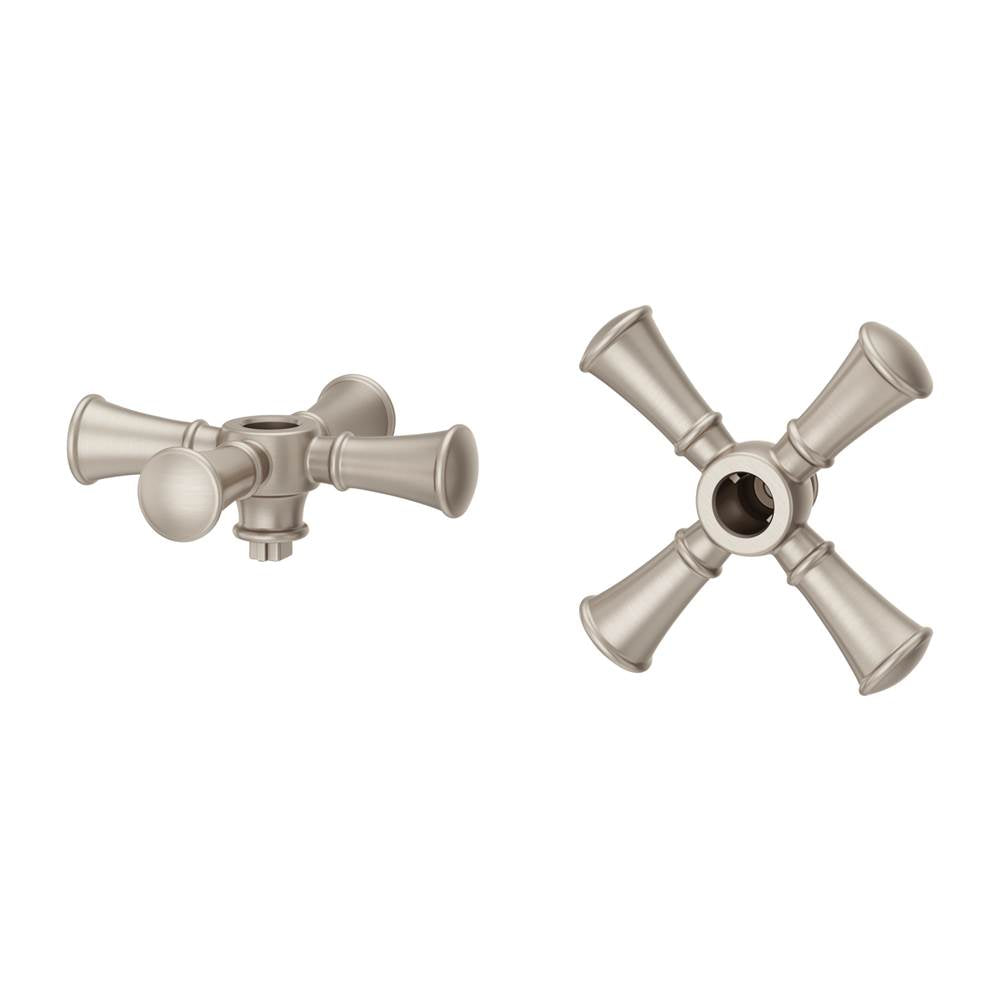 Pfister - Tisbury 2-Handle Cross Handle Kit in Brushed Nickel - Brushed Nickel