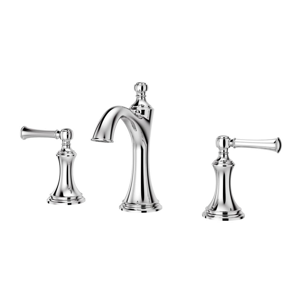 Pfister - Tisbury 2-Handle 8'' Widespread Bathroom Faucet in Polished Chrome - Polished Chrome