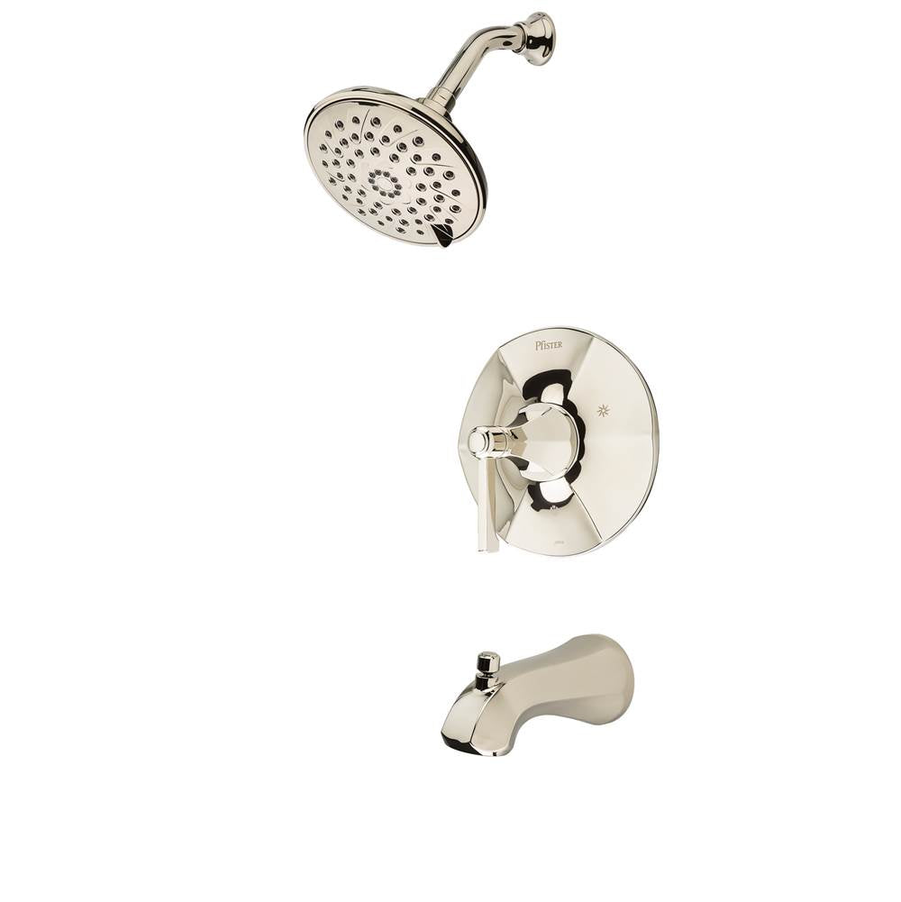 Pfister - Arterra 1-Handle Tub & Shower Trim in Polished Nickel - Polished Nickel
