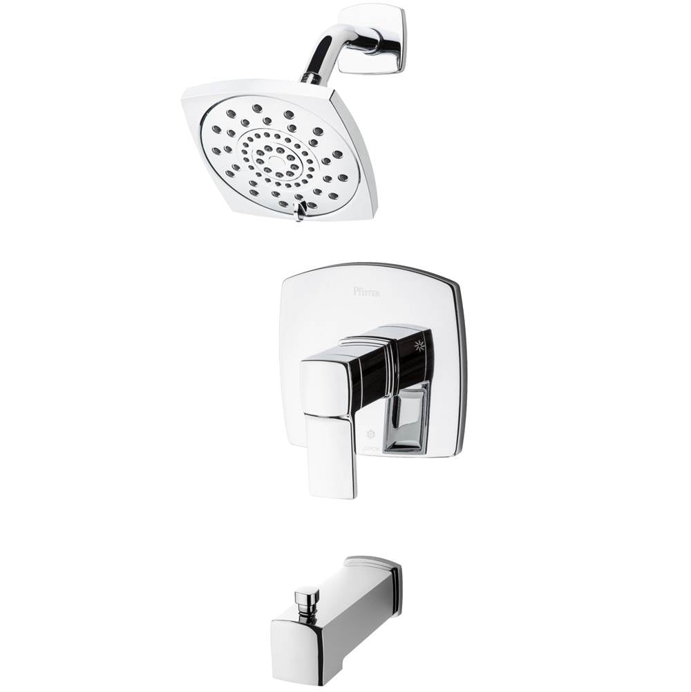 Pfister - Deckard 1-Handle Tub & Shower Trim in Polished Chrome - Polished Chrome