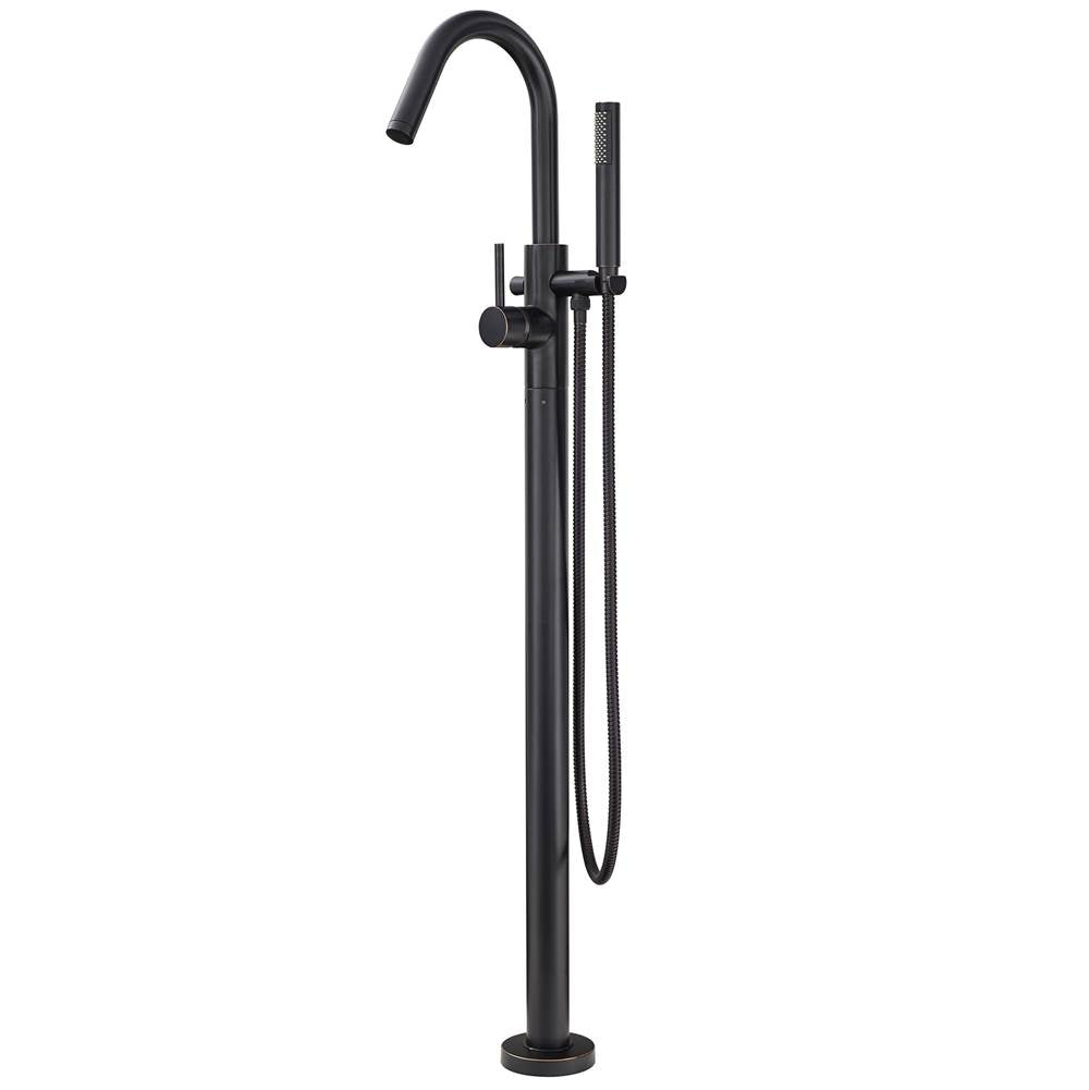 Pfister - Modern Freestanding Roman Tub Trim Kit w/Handshower in TuscanBronze - Tuscan Bronze