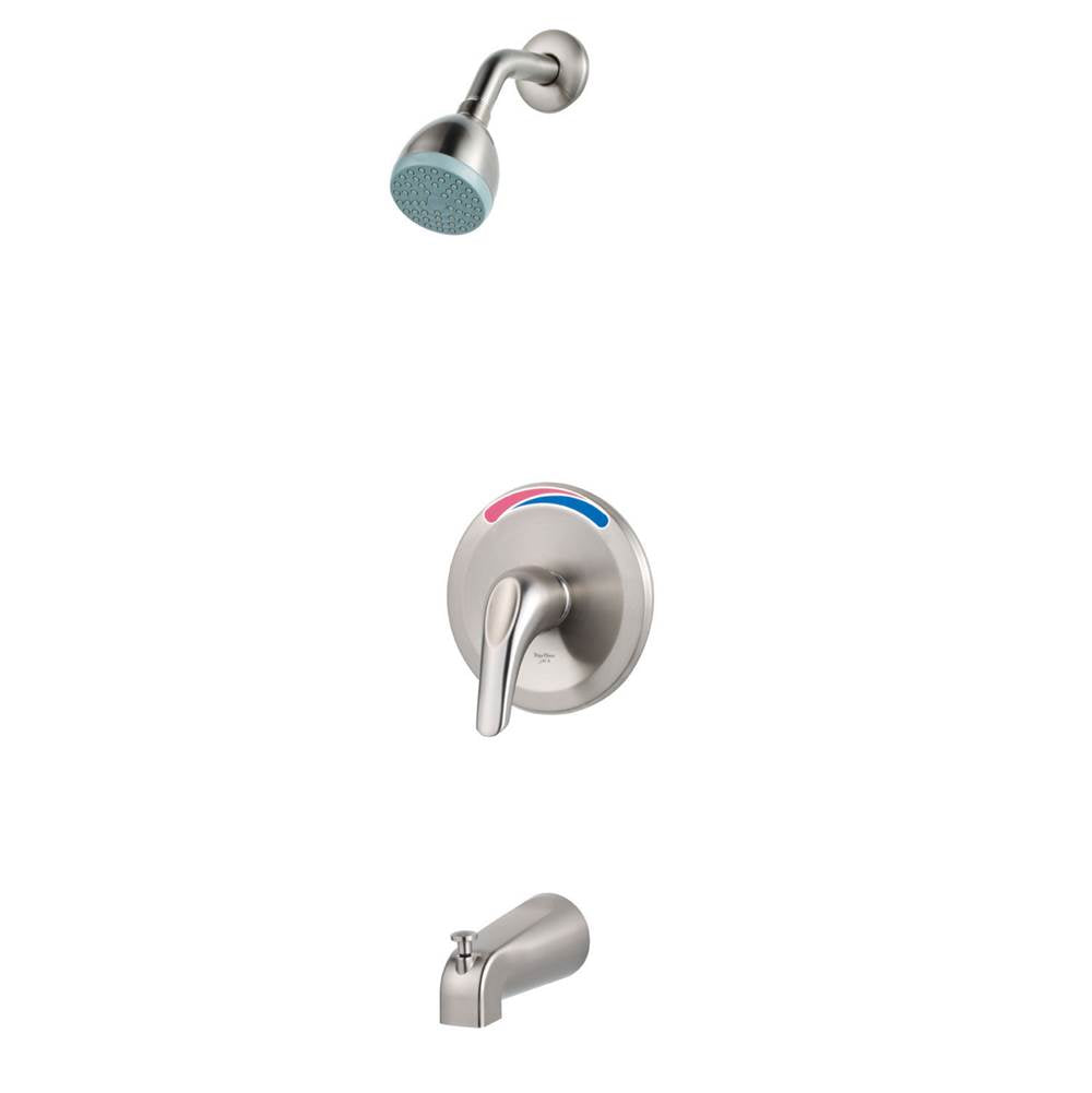 Pfister - Pfirst Series 1-Handle Tub/Shower Trim Kit in Brushed Nickel - Brushed Nickel