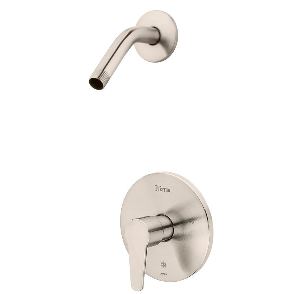 Pfister - Pfirst Modern 1-Handle Shower, Trim Only Less Showerhead in Brushed Nickel - Brushed Nickel
