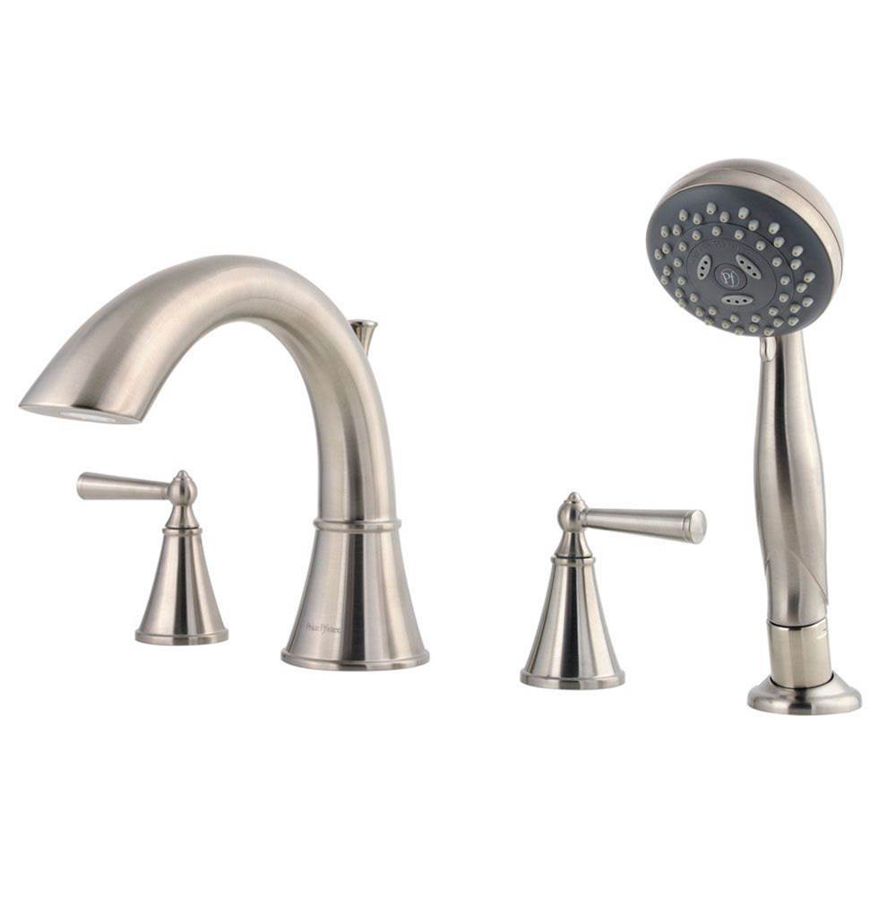 Pfister - Saxton Roman Tub Trim Kit w/Handshower in Brushed Nickel - Brushed Nickel