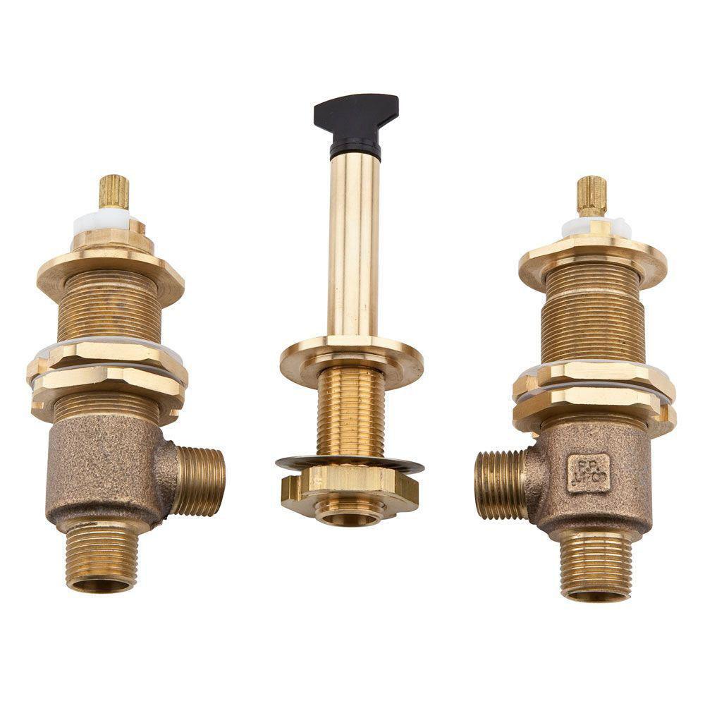 Pfister - Pfister 3-Hole Adjustable Roman Tub Rough-In Valve - Unfinished