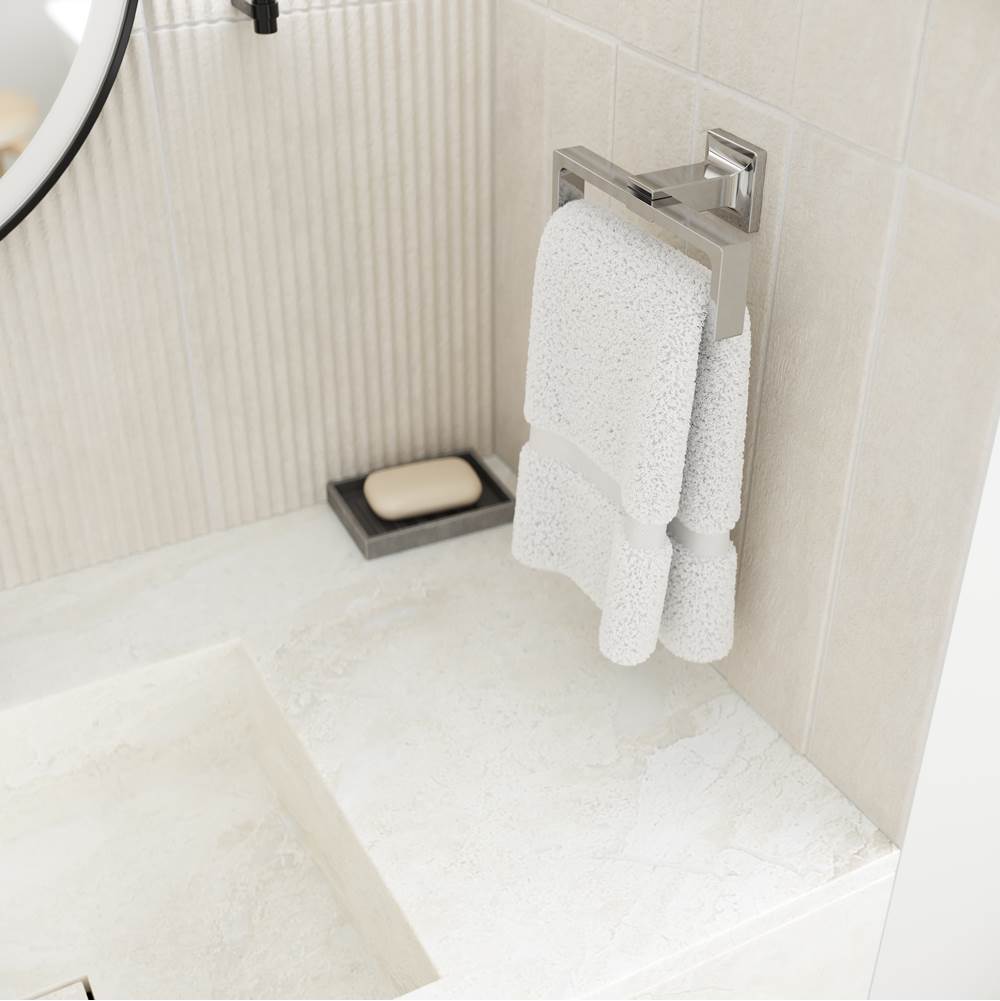Verve Towel Ring in Matte Black