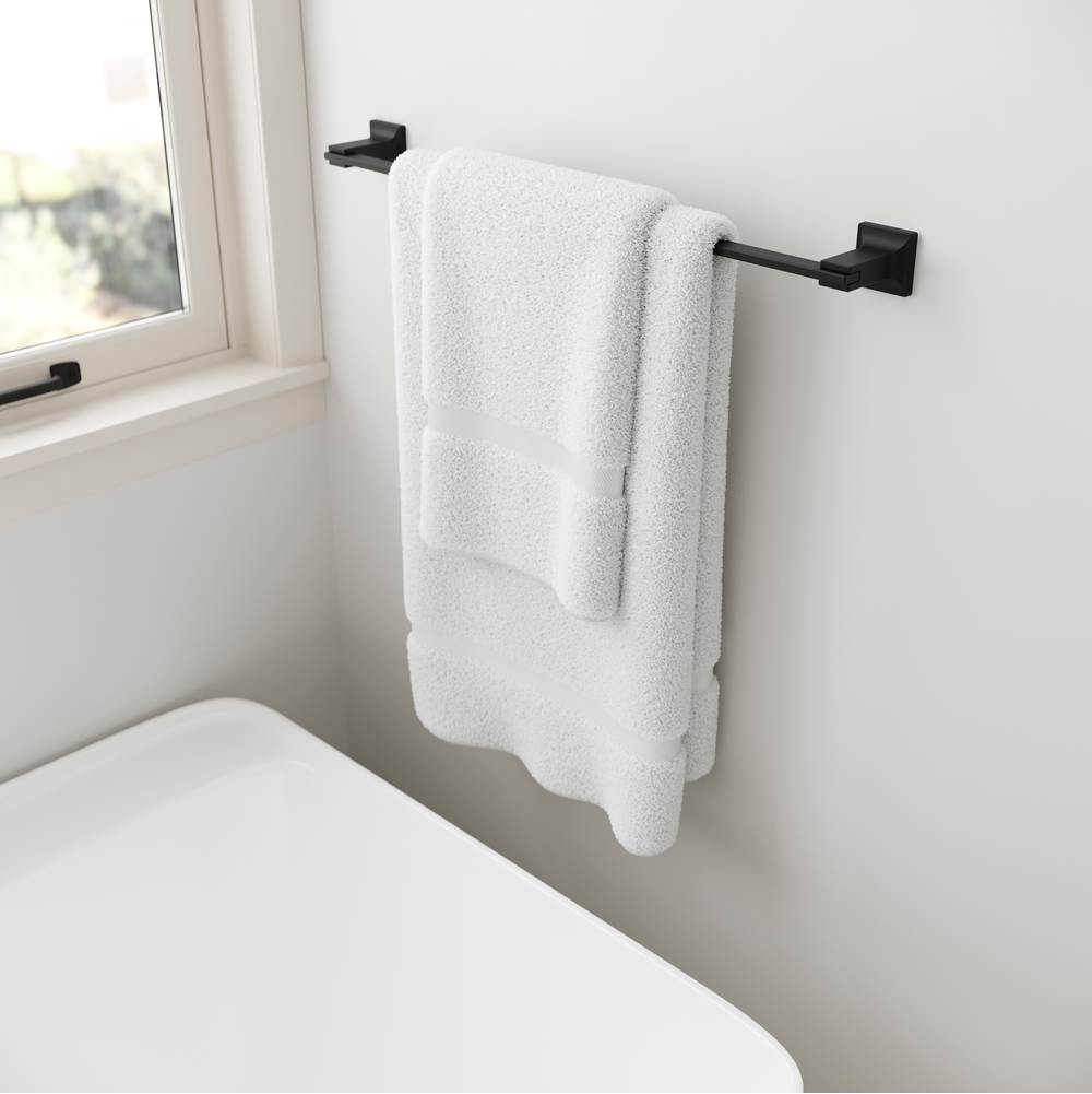Verve 24 in. Towel Bar in Matte Black