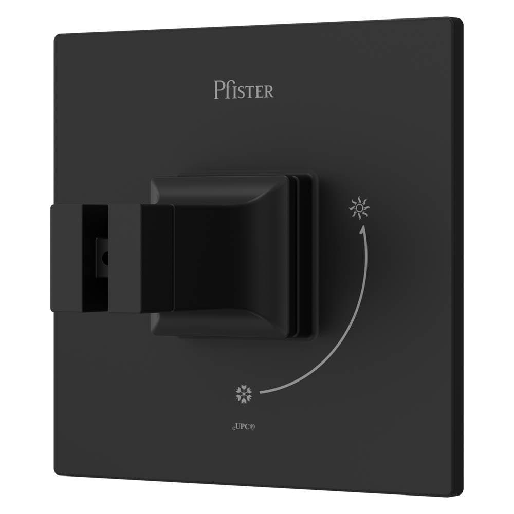 Pfister - Verve Diverter Valve Only Trim without Handles in Matte Black - Matte Black