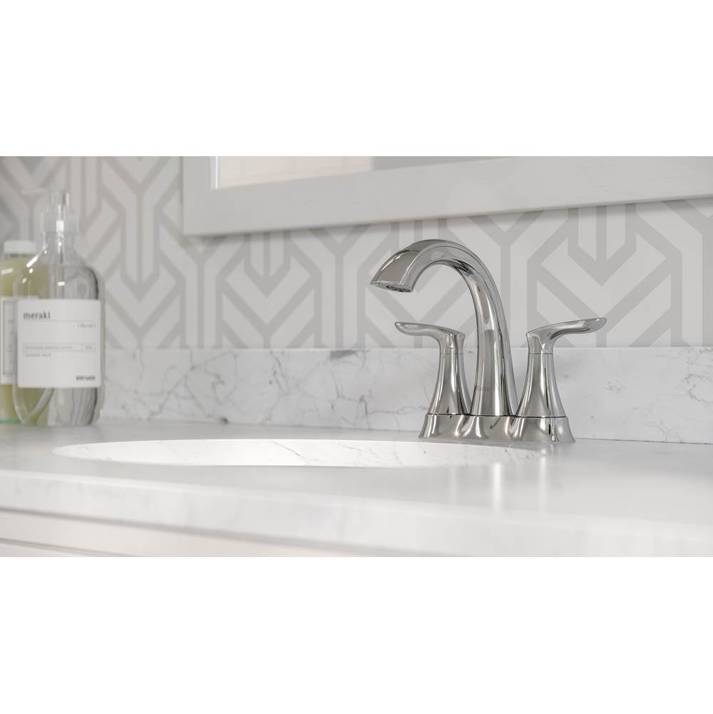 Weller 2-Handle 4'' Centerset Bath Faucet in Matte Black