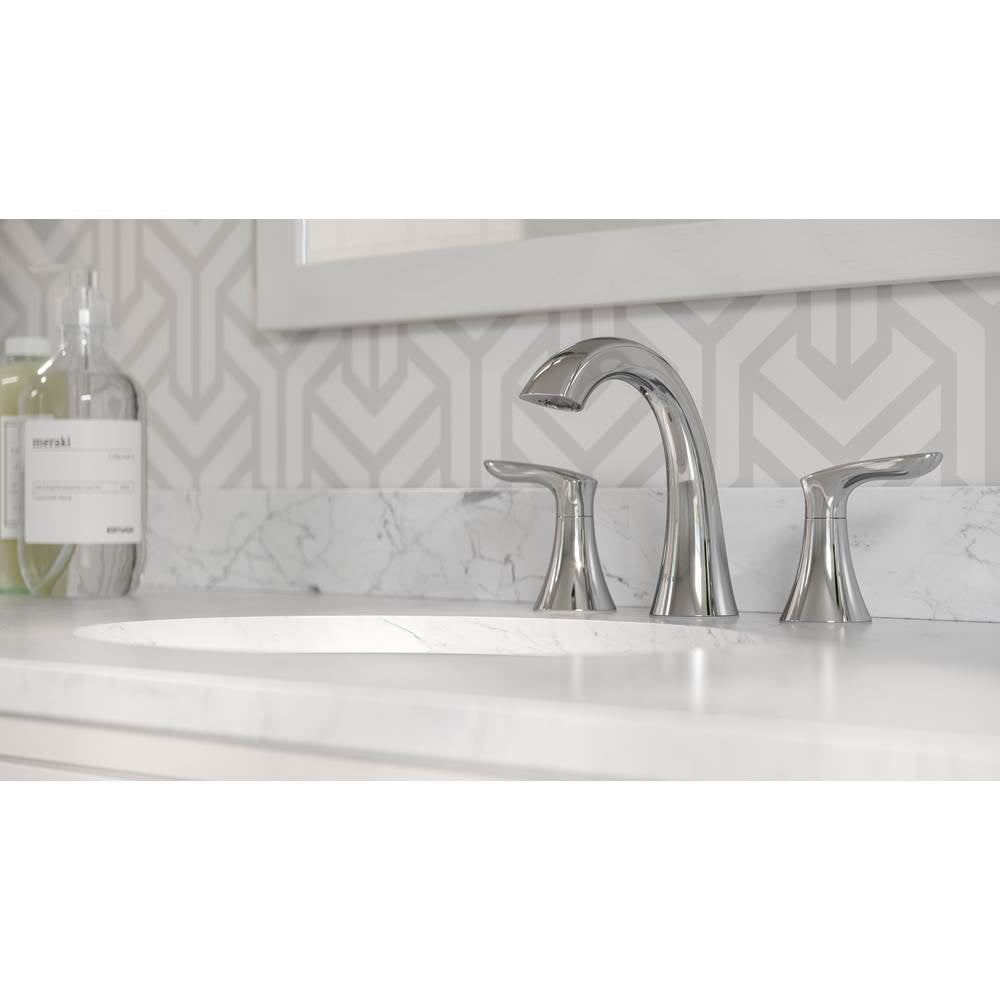 Weller 2-Handle 8 in. Widespread Bathroom Faucet in Matte Black