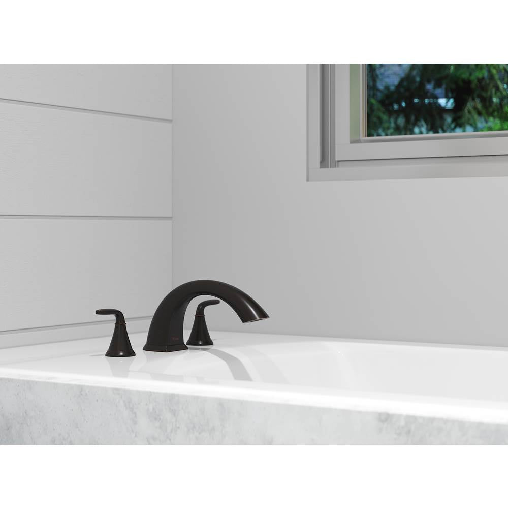 Winfield 2-Handle Roman Tub Trim in Polished Chrome