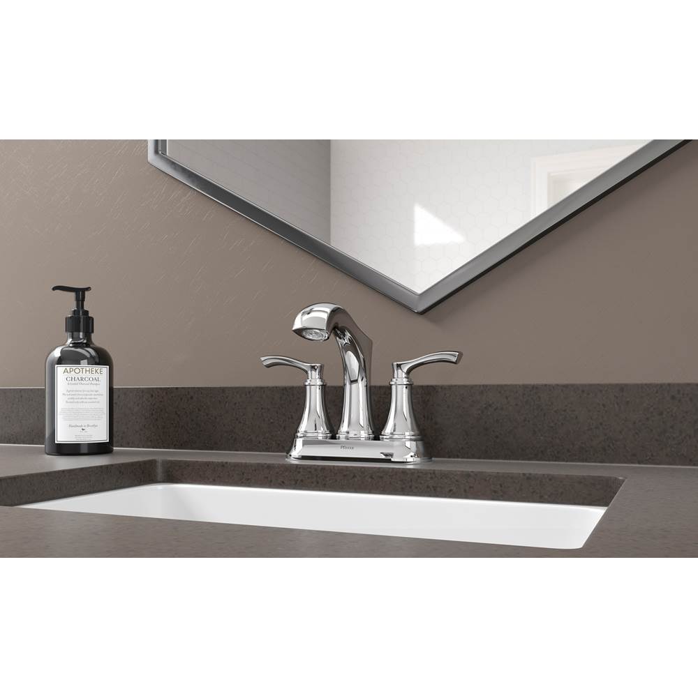 Woodbury 2-Handle 4'' Centerset Bathroom Faucet in Polished Chrome