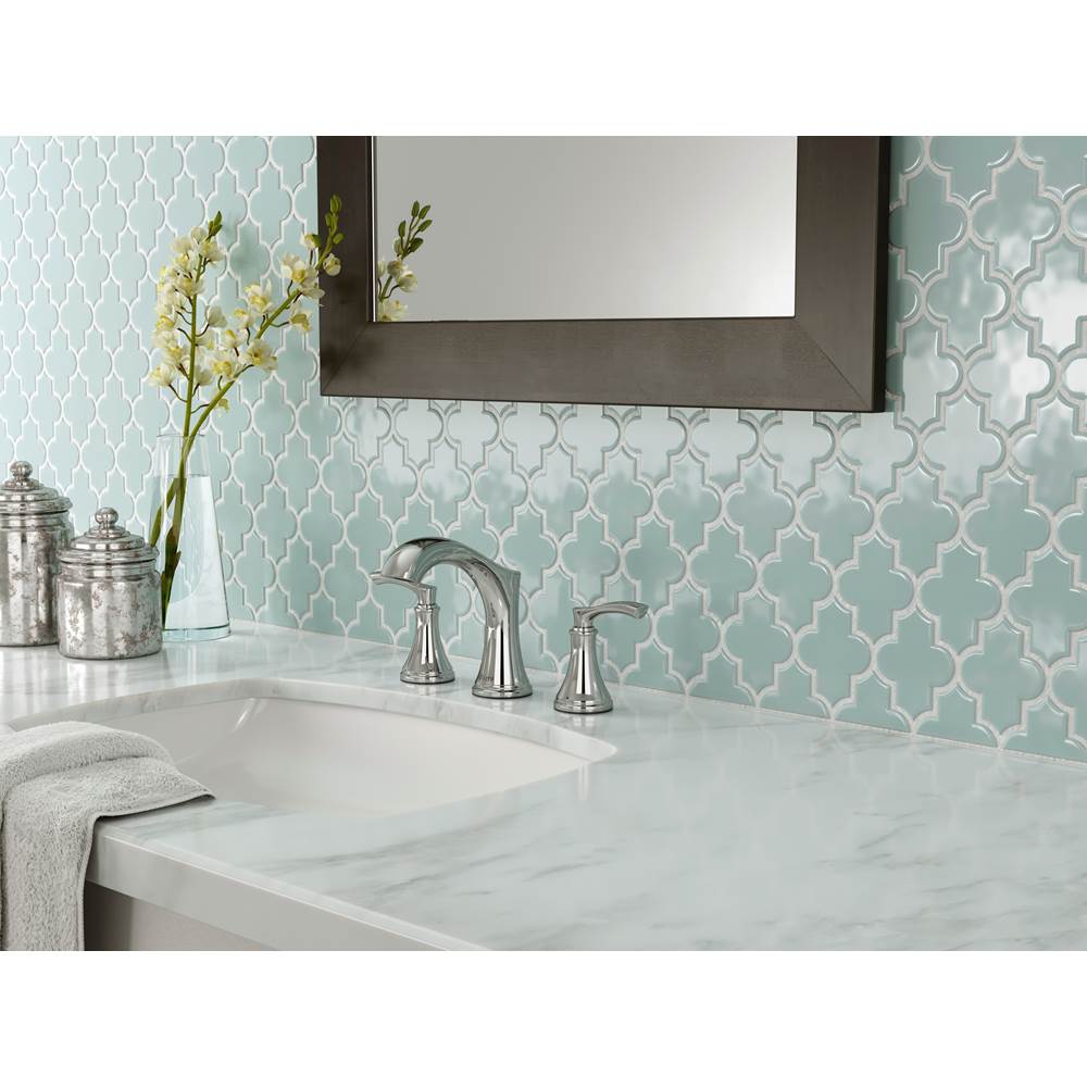 Woodbury 2-Handle 8'' Widespread Bathroom Faucet in Polished Chrome