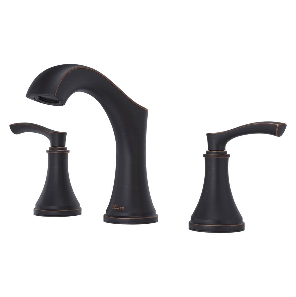 Pfister - Woodbury 2-Handle 8'' Widespread Bathroom Faucet in Tuscan Bronze - Tuscan Bronze