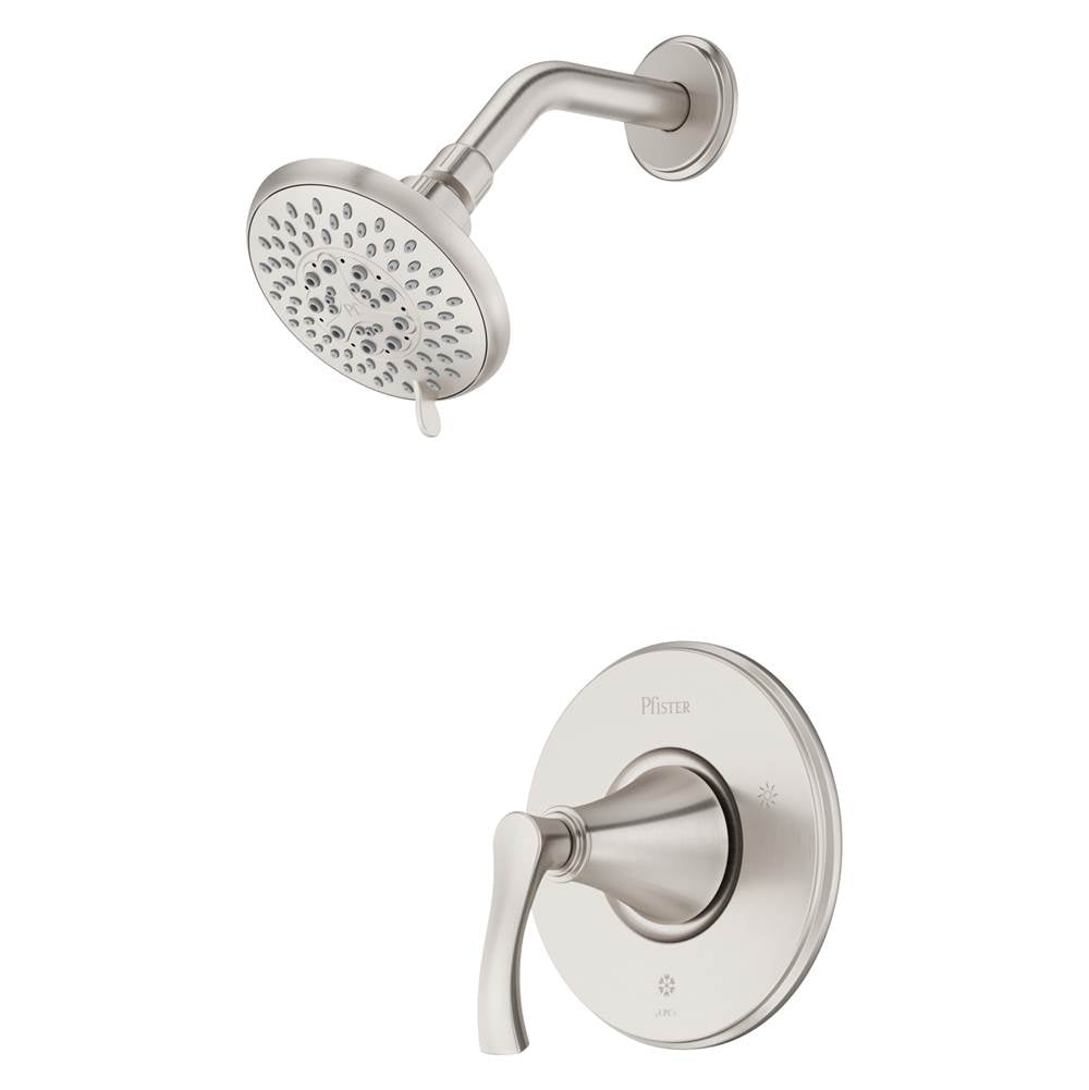 Pfister - Woodbury 1-Handle Shower Only Trim Kit in Spot Defense Brushed Nickel - Spot Defense Brushed Nickel