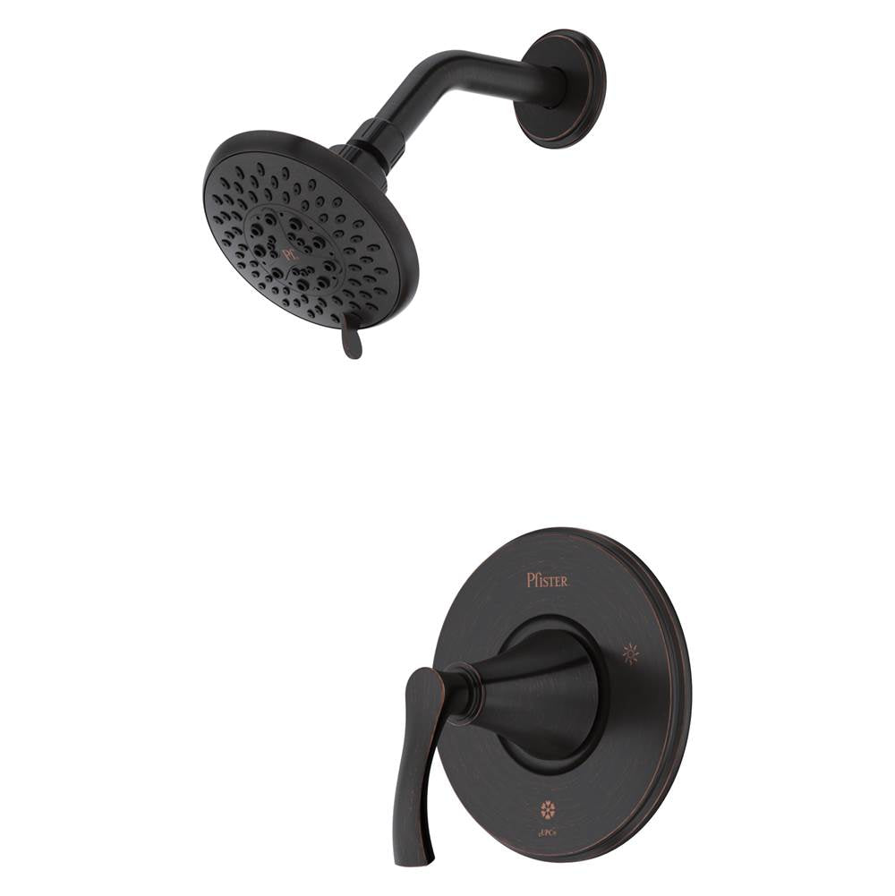Pfister - Woodbury 1-Handle Shower Only Trim Kit in Tuscan Bronze - Tuscan Bronze