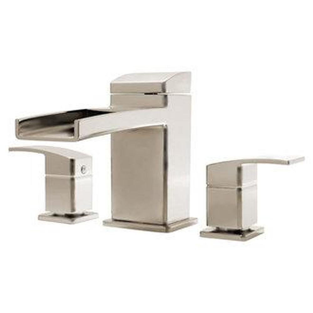 Pfister - Kenzo 2-Handle Waterfall Spout Roman Tub Trim in Brushed Nickel - Brushed Nickel