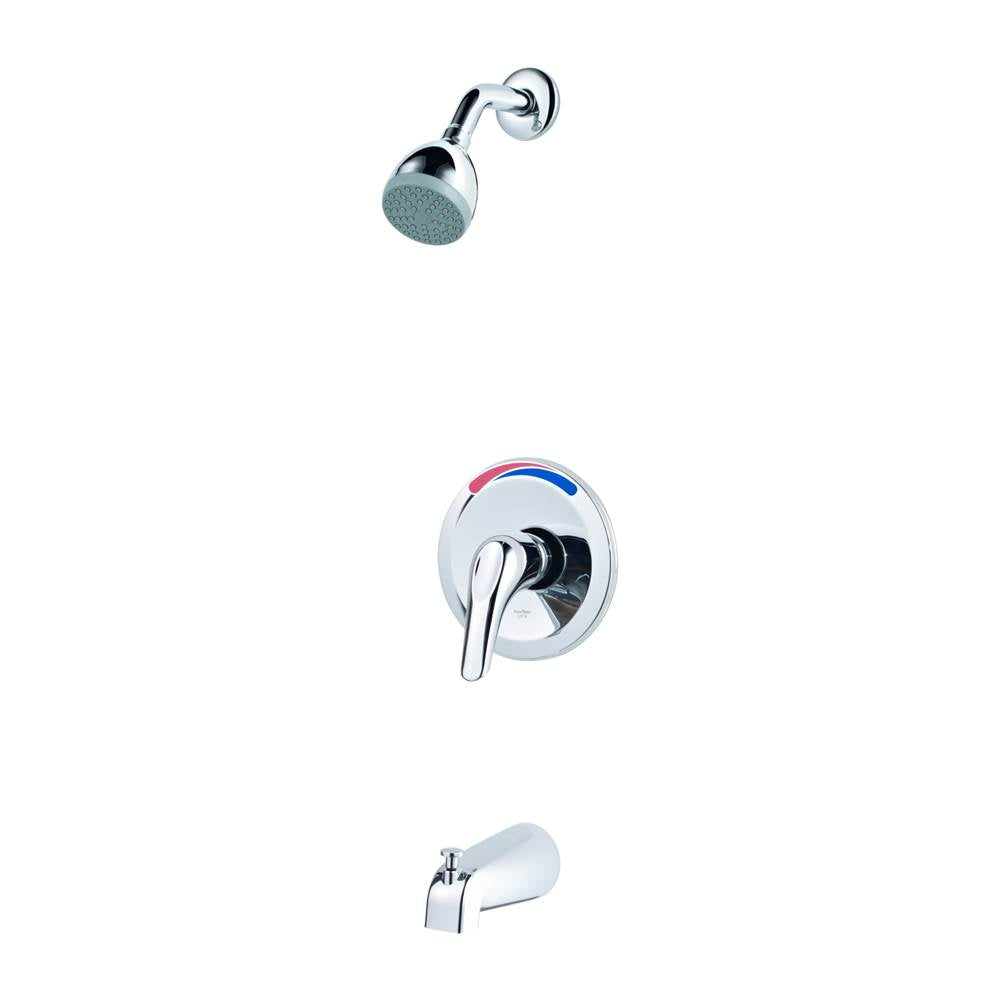 Pfister - Pfirst Series 1-Handle Tub & Shower Trim in Polished Chrome - Polished Chrome